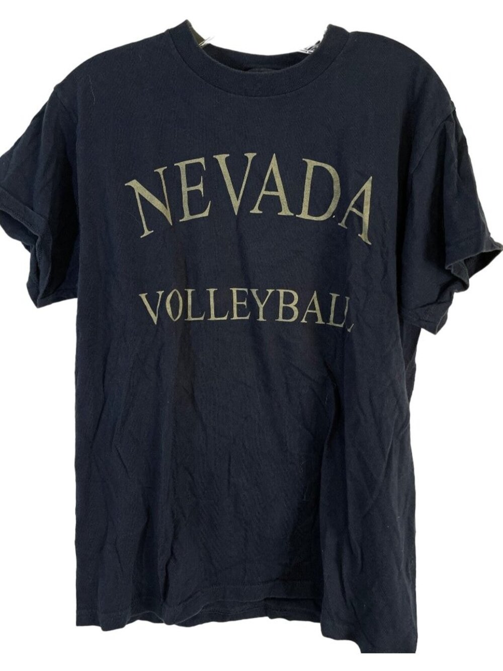 Fruit of the loom shirt Nevada volleyball heavy cotton blue silver medium READ